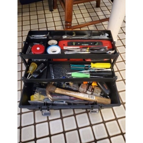 17-Inch Three-Layer Plastic Storage Box/Tool Box/Sewing Box Organizer - Picture 2 of 4